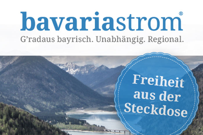 bavariastrom.de
bavariastrom
Strom aus Bayern und für Bayern