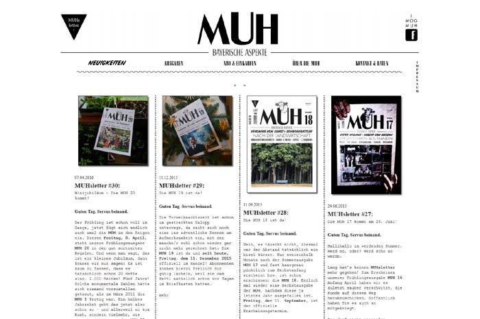 muh.by
MUH
Das Magazin für BAYERISCHE ASPEKTE