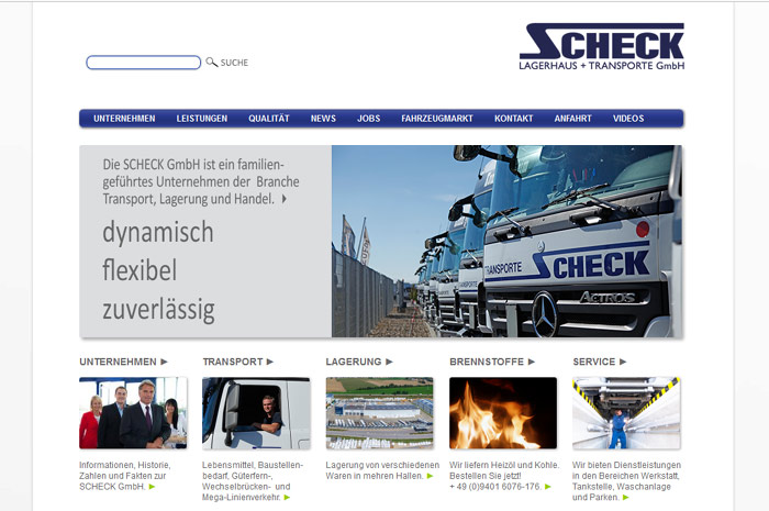 schecktrans.de
Scheck GmbH
Lager, Transport, Handel