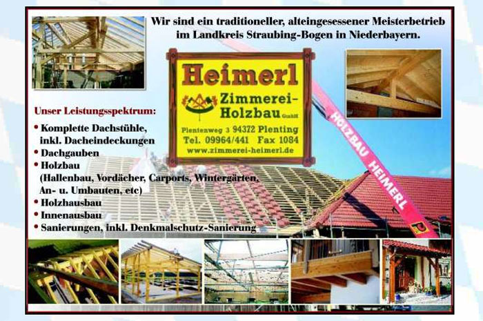 zimmerei-heimerl.de
Heimerl
Zimmerei- und Holzbau GmbH